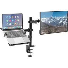 SEISA - Soporte 2 en 1 ZJ-para Monitor y Laptop 13-32 con Brazo Articulado