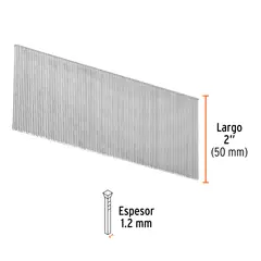 TRUPER - Clavos Para Clavadora Neumática Clneu-2, 50 Mm(2"), 5,000 Pzas 18269