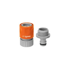 TRUPER - Conector Rápido 3/4" De Abs Manguera Con Sist. Click 12722