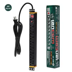 LANCOM - Power Rack (PDU) 8 Tomas Coneccion 220V 50-60Hz 10A ZZ-LC-33