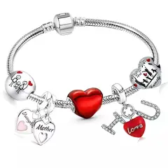GENERICO - Pulsera Tipo Brazalete LOVE - Family