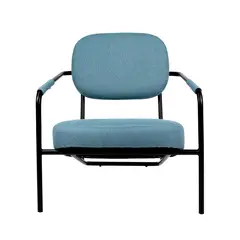 XION - Butaca Ergonómica Moderna Nirvana Para Sala y Descanso Tapiz Azul