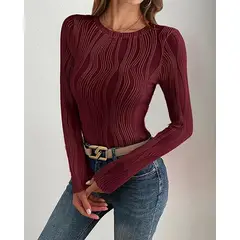 GENERICO - Top Manga Larga Tipo Shein