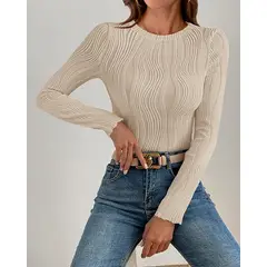 GENERICO - Top Manga Larga Tipo Shein