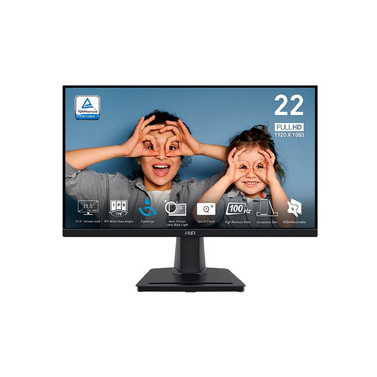 MONITOR PRO MP225 SERIES 215 PLANO 1MS IPS FHD 100Hz HDMI NEGRO