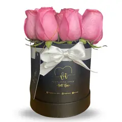GENERICO - Box Clasico 12 Rosas Rosadas - Box Floral