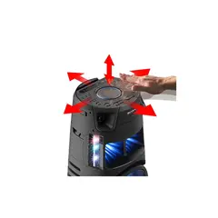 SONY - Equipo de Sonido MHC-V43D Bluetooth HDMI DVD y Karaoke