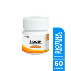 GENERICO - Biotina Pura 10mg 60capsulas - Dermo Sumak