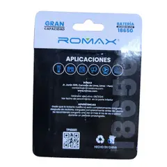 ROMAX - Set de 2 baterías de litio modelo de 2200mAh 3.7v