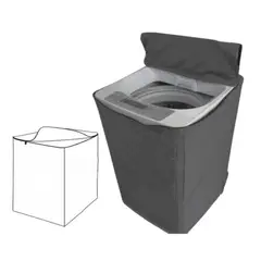 GENERICO - Funda Impermeable para Lavadora 16-22 Kg Gris