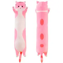 GENERICO - Peluche Almohada Gato Rosado - Importado - 110cm