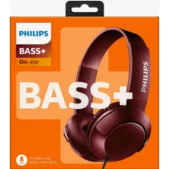 PHILIPS - AUDIFONO CON MICROFONO ROJO SHL3075