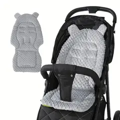 GENERICO - Cojin Asiento Acolchado para Coche de Bebe Plomo