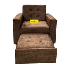 TEMEL - Sofá Cama color Chocolate 1 Plaza - iMUEBLES