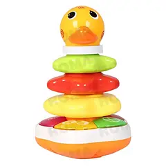 GENERICO - AROS APILABLES PATO LEARNING FUN - JUEGO DIDÁTICO