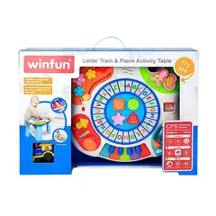 GENERICO - MESA MULTIFUNCIONAL TREN - JUEGO DIDÁTICO