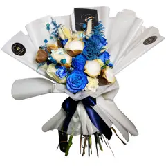 GENERICO - Ramo Blue - Flores Secas y Frescas - Ramo de Flores