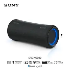 SONY - Parlante Mega Bass Bluetooth Portátil Waterproof SRS-XG300 Negro