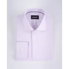 ANDREW'S TIES - Camisa vestir - Cuello Italiano Lila