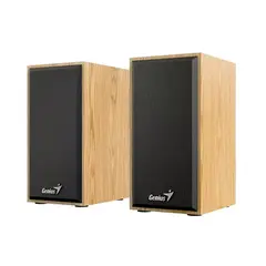 GENIUS - Parlante SP-HF180 de 6W con conexión USB y diseño en madera de
