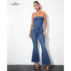 JHAN HIDS - Pantalon Flare Denim Daniela