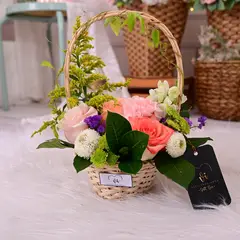 GENERICO - MIni Canasta Amber - Flores