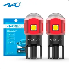 NAOEVO - Luces Bombilla Led Autos T10 W5w 600 Lm X 2 Unidades