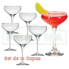 NADIR - Set Copas Martini Manhattan 340ml Set 12 Copas Mistic