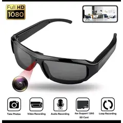 GENERICO - Lentes con Cámara 1080P y Luna Oscura Estilo Deportivo