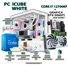 INTEL - Computadora PC Gamer Core i7 12700KF RAM 32GB SSD 1TB GRAFICA RTX 5060TI 8GB