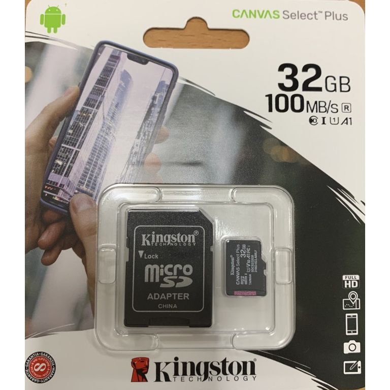 Tarjeta MicroSD 32 GB Alta Velocidad + Adaptador