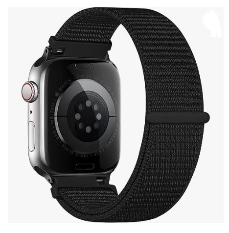 Correa Nylon Clásica para Apple Watch 44mm - NEGRO