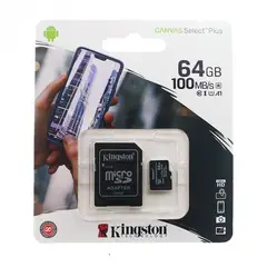 KINGSTON - Memoria MicroSD 64 GB Clase 10 Original