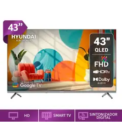 HYUNDAI - TELEVISOR SMART TV QLED 43 HYLED4326QG