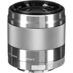 SONY - E 50mm f18 OSS Lente - Plata