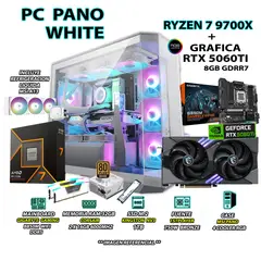 AMD - Computadora PC GAMER RYZEN 7 9700X RAM 32GB DDR5 SSD 1TB GRAFICA RTX 5060TI 8GB