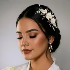 GENERICO - TOCADO TIARA ACCESORIO CABELLO JOYAS DE NOVIA