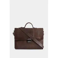 VELEZ - Vélez Maletín Portátil Aperto De Cuero Para Hombre Cafe