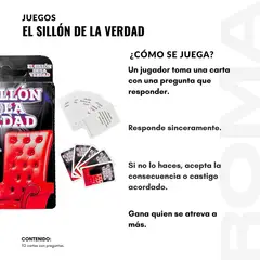GENERICO - PACK 3 EL SILLÓN DE LA VERDAD JUEGO DE CARTAS