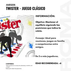 GENERICO - TWISTER JUEGO CLÁSICO