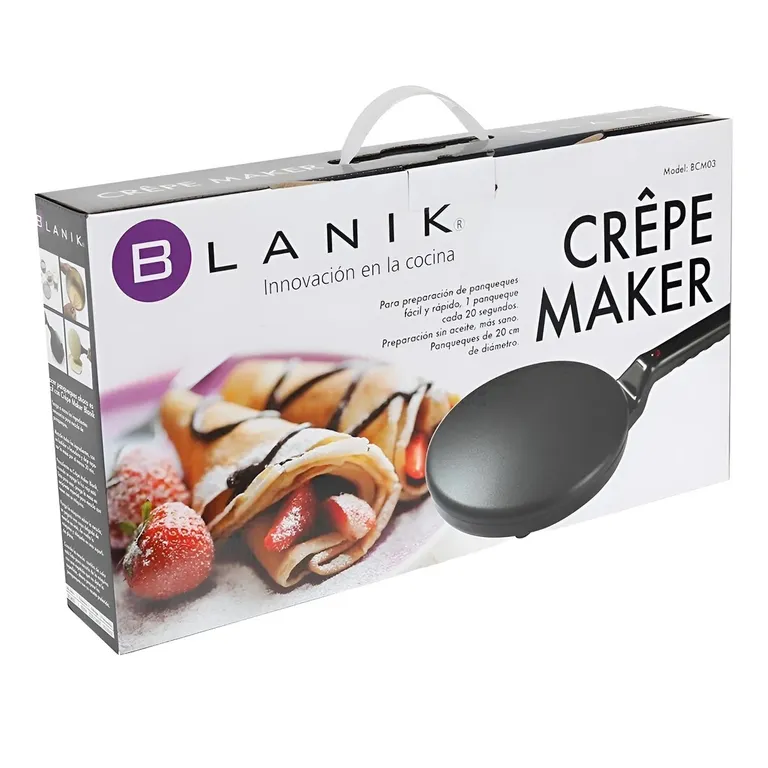 Crepera Electrica Antiadherente + Accesorio De Mezcla