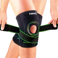 FUBBALL - Rodillera Deportiva de Compresión - Color Verde - Estándar