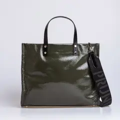 PRUNE - CARTERA CERDEÑA EN CUERO CHAROL