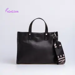 PRUNE - CARTERA CERDEÑA EN CUERO GRANEADO