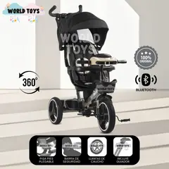 KIDS - Triciclo Guiador Reclinable «VENICE» Edición Limitada Black