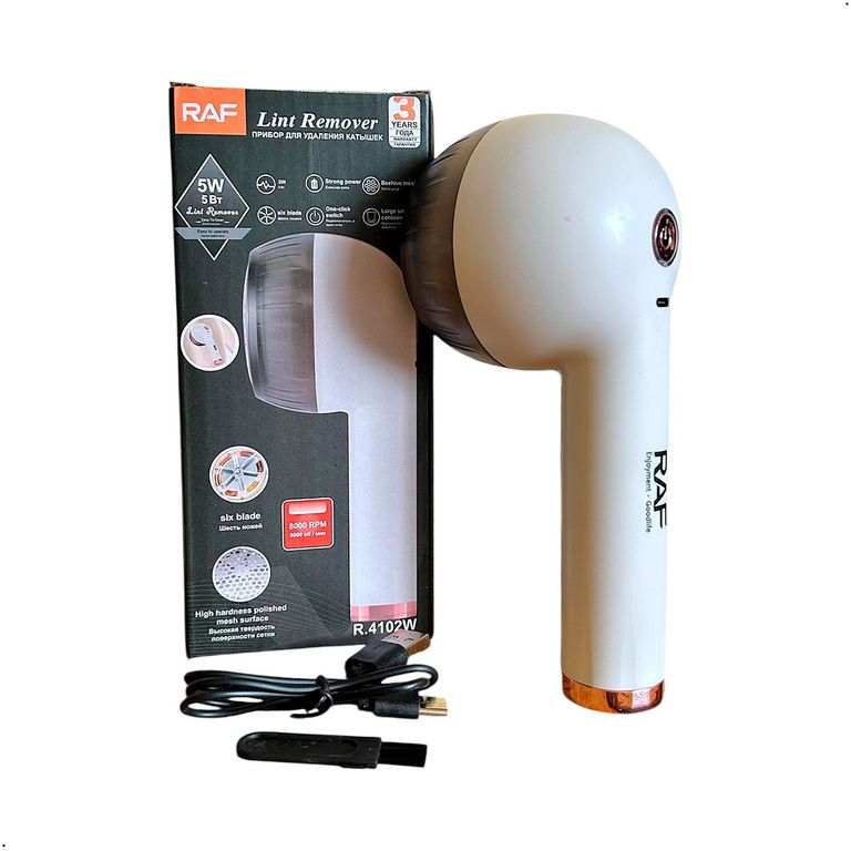 Removedor Raf R4102W Quita Pelusas Portatil Recargable