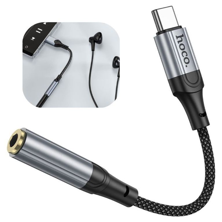 Adaptador Tipo C - Auxiliar Salida de audio plug -
