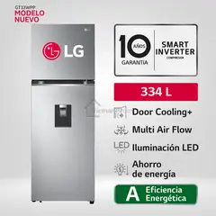 LG - Refrigeradora GT33WPP 334L Door Cooling Top Mount Plateada