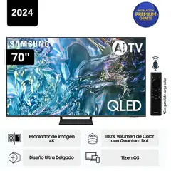 SAMSUNG - Televisor QLED Tizen OS Smart Tv 70" 4K QN70Q65DAGXPE - Nuevo 2024
