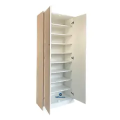 GENERICO - ZAPATERA XL 2 PUERTAS COLOR BLANCO
